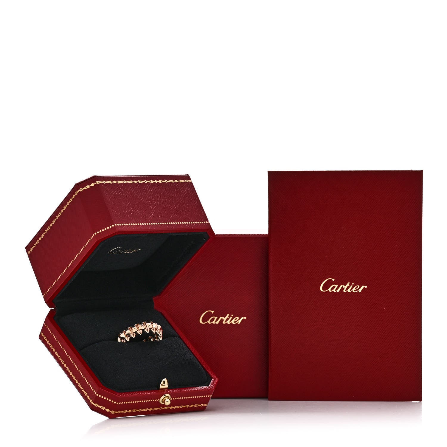 Cartier 18K Pink Gold MM Clash De Cartier Ring 57 8 5 of 5