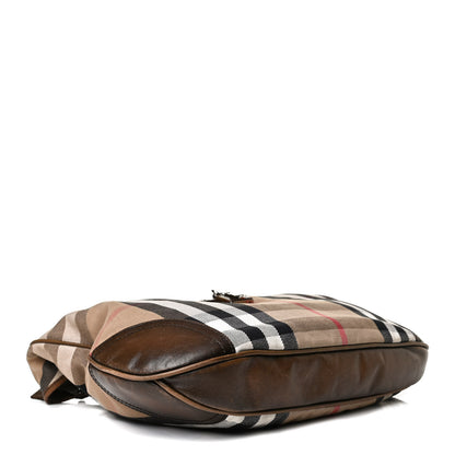 Burberry House Check Brook Hobo Brown 4 of 22