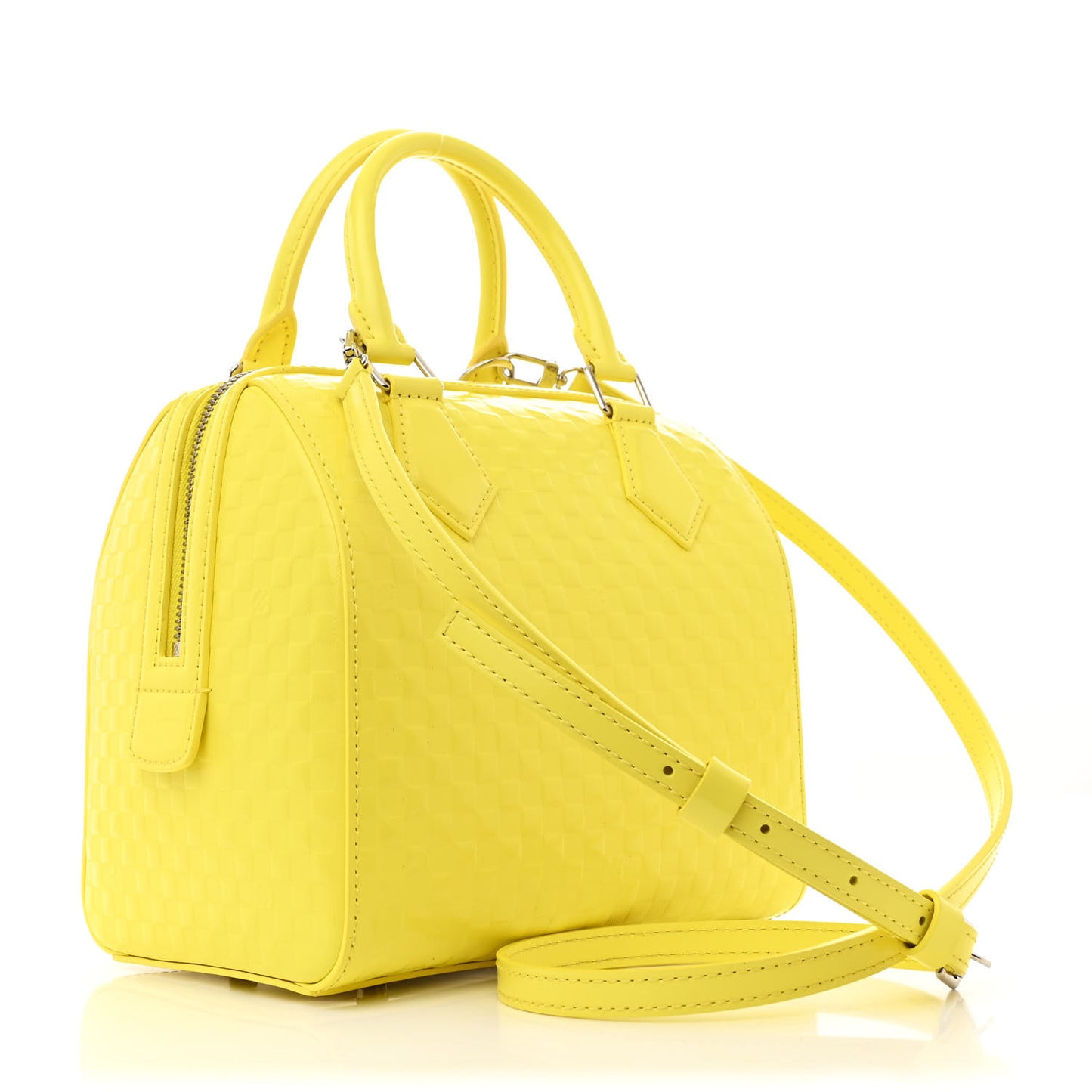 Damier Facette Speedy Cube PM Yellow
