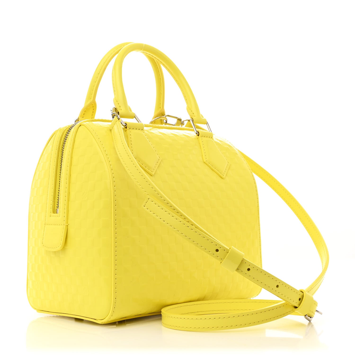 Louis Vuitton Damier Facette Speedy Cube PM Yellow 3 of 10