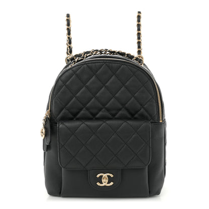 Chanel Caviar Quilted Medium Zip Around Backpack Black 1 of 10