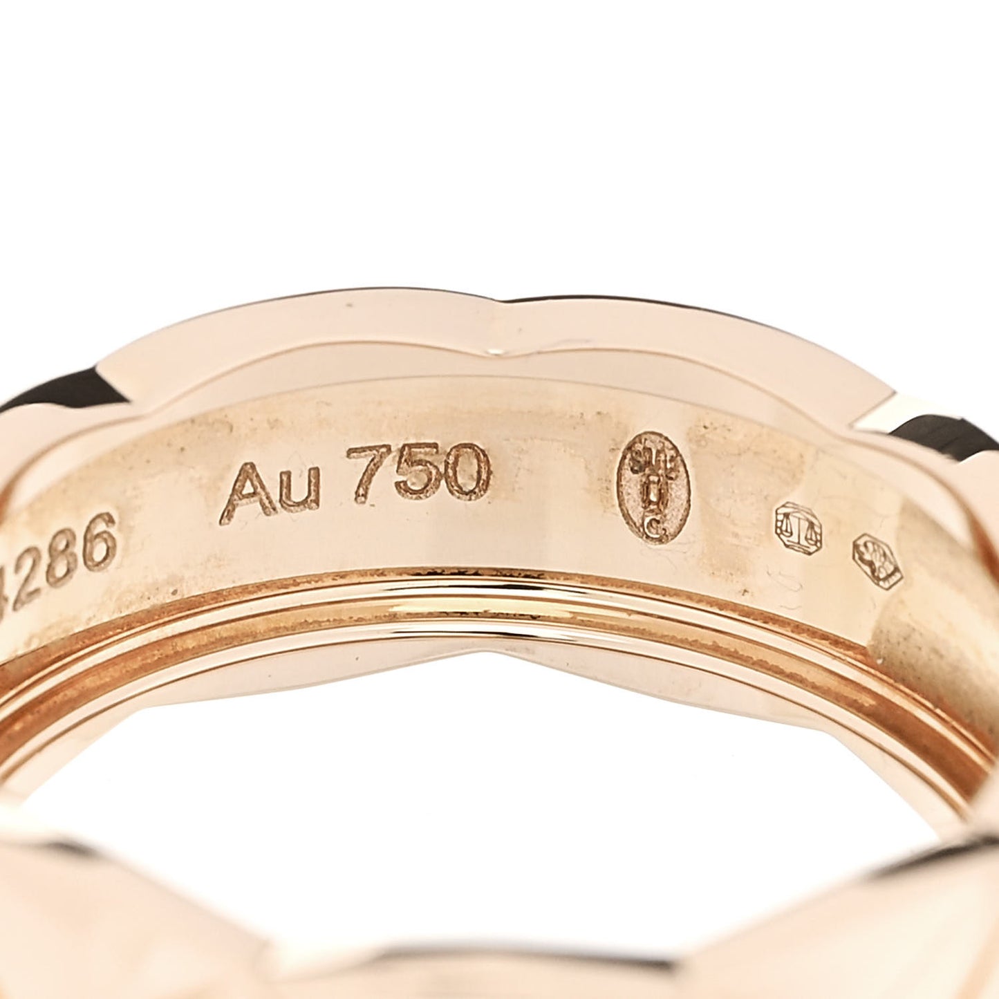 18K Beige Gold Small Coco Crush Ring 50 5.25