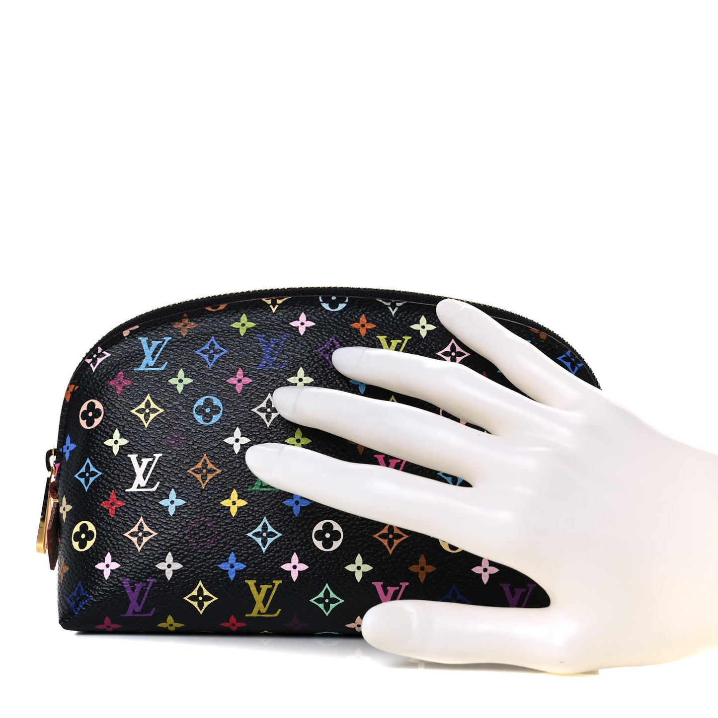 Monogram Multicolor Cosmetic Pouch Black Grenade
