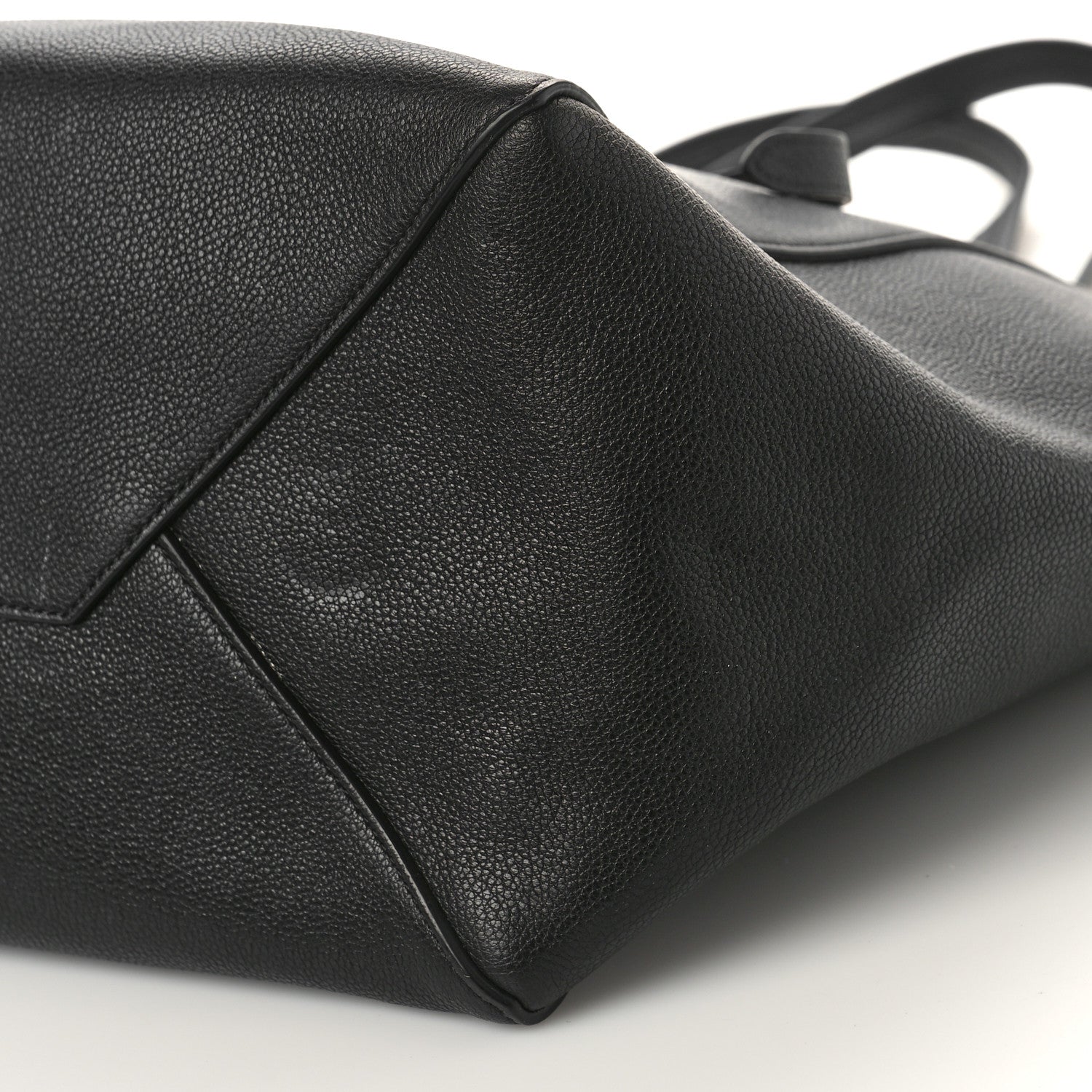 Celine Soft Grained Calfskin Small Belt Cabas Phantom Black 9 of 9