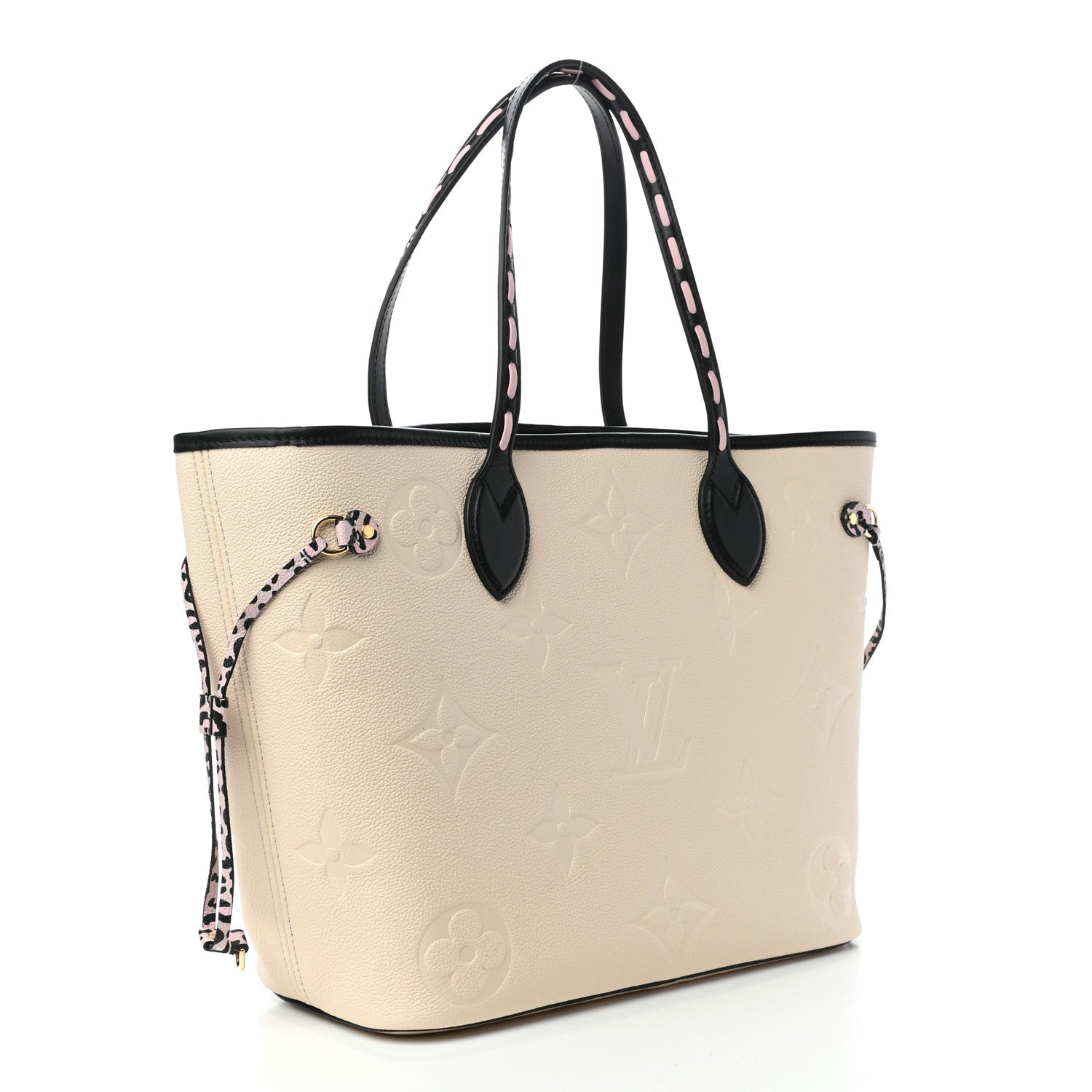 Louis Vuitton Empreinte Monogram Giant Wild At Heart Neverfull MM Creme 3 of 9