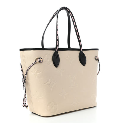 Louis Vuitton Empreinte Monogram Giant Wild At Heart Neverfull MM Creme 3 of 9