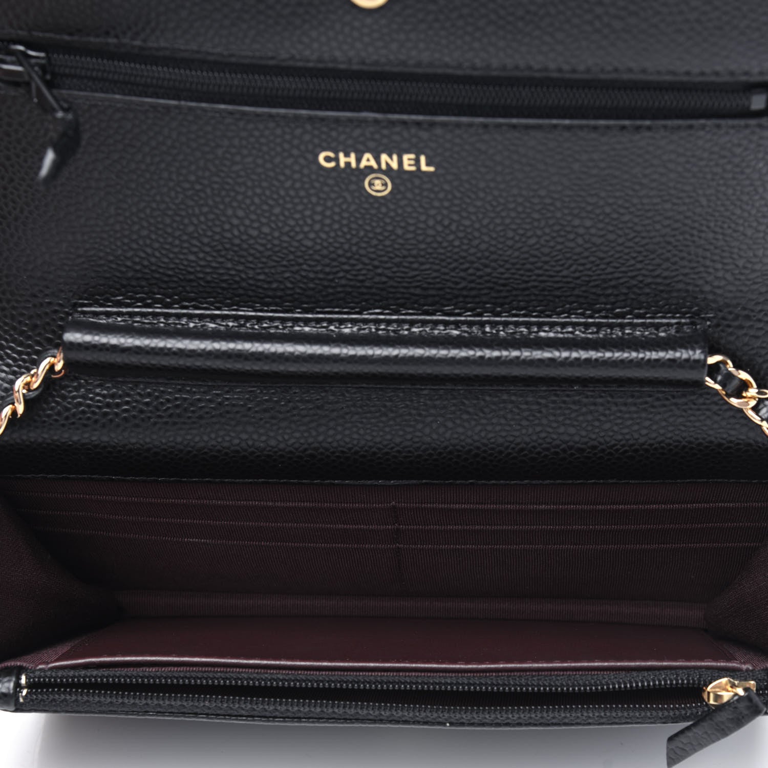 Chanel Caviar Quilted Wallet On Chain WOC Black 5 of 12