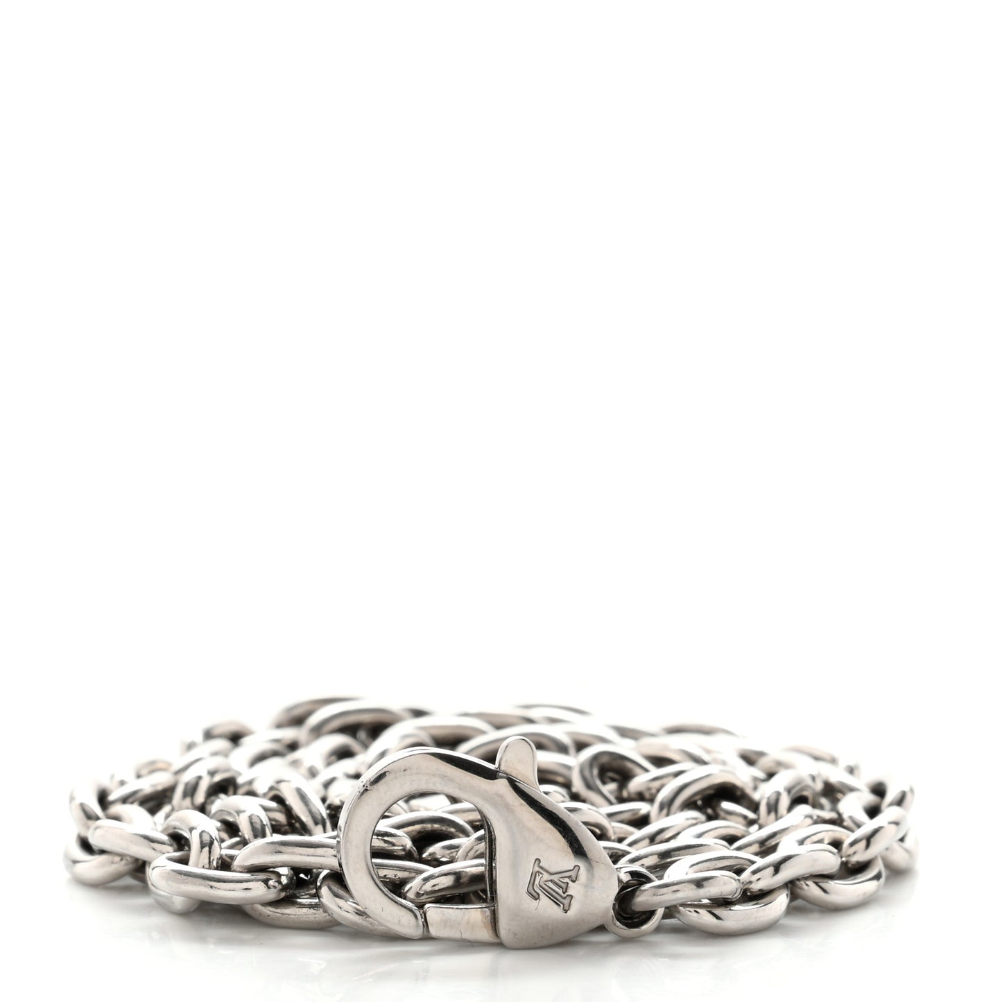 Epi Trunk Wallet Chain Shoulder Strap Silver
