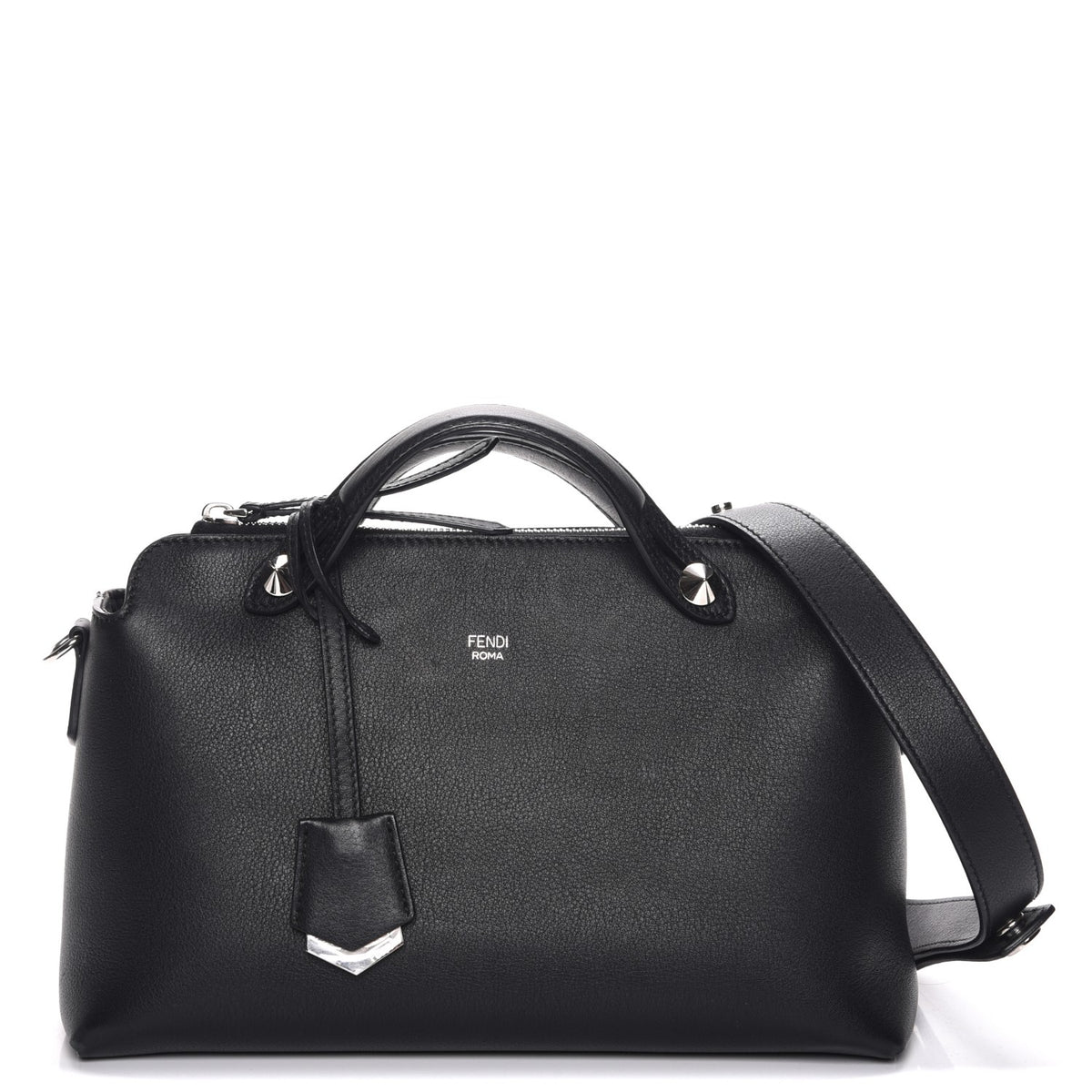 Fendi Vitello Dolce Medium By The Way Boston Bag Black 1 of 8