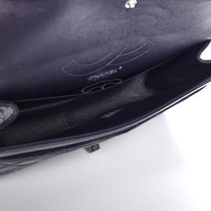 Chanel Metallic Aged Calfskin Quilted 2.55 Reissue 226 Flap Dark Purple 5 of 7
