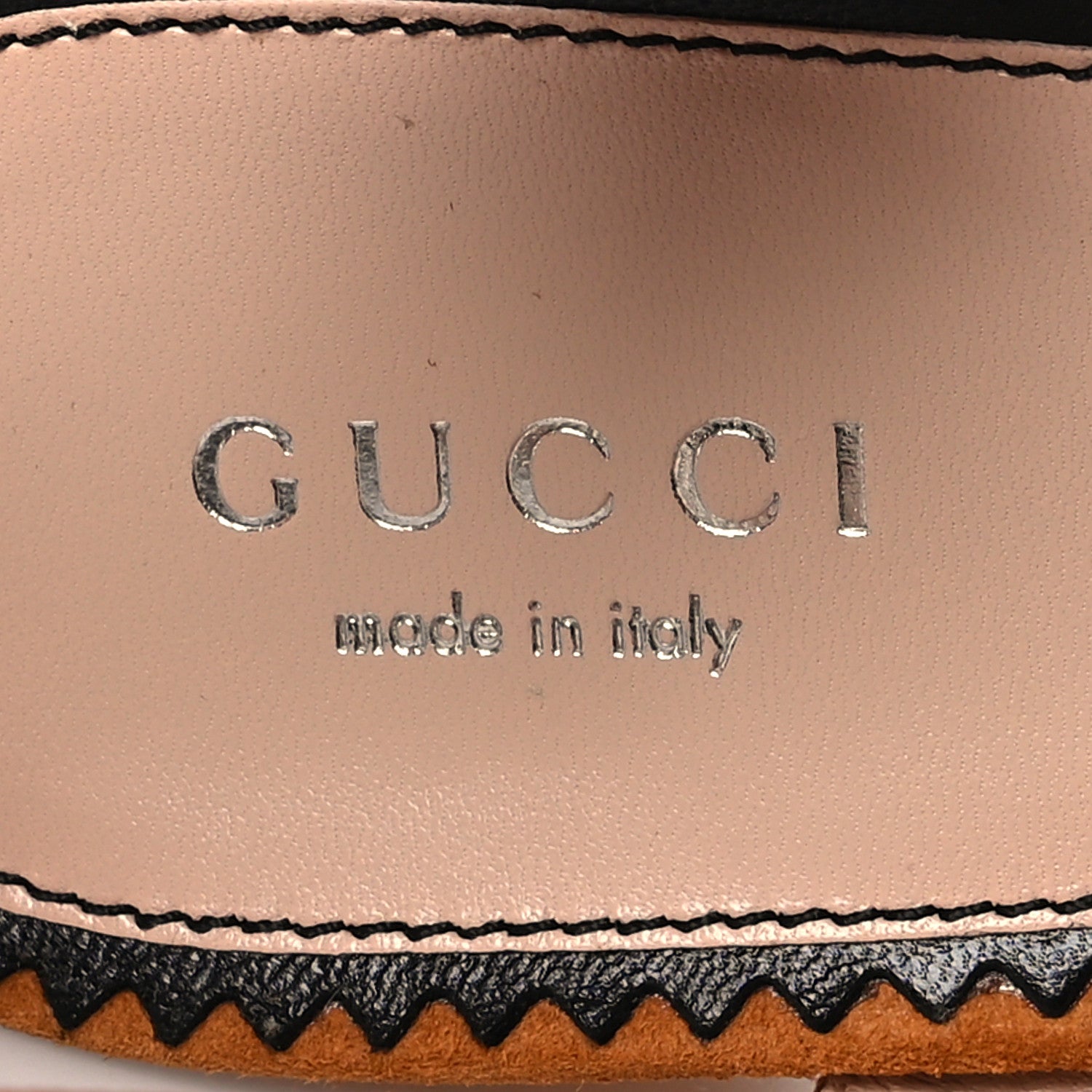 Gucci Malaga Kid Suede Snakeskin Interlocking G Studs 155mm Platform Sandals 39 Beige Cognac 7 of 8
