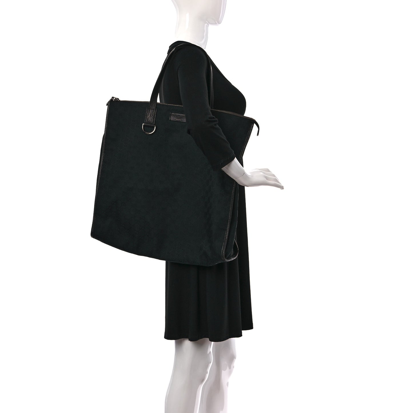 Monogram Large Tote Black