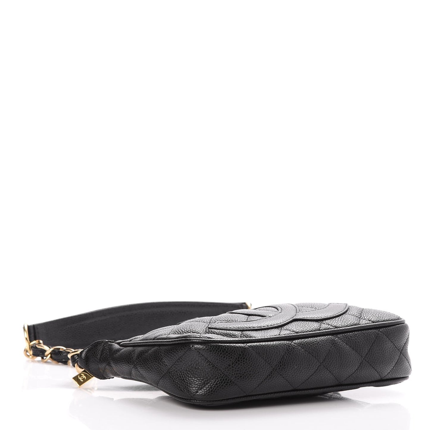 Caviar Quilted Pochette Black
