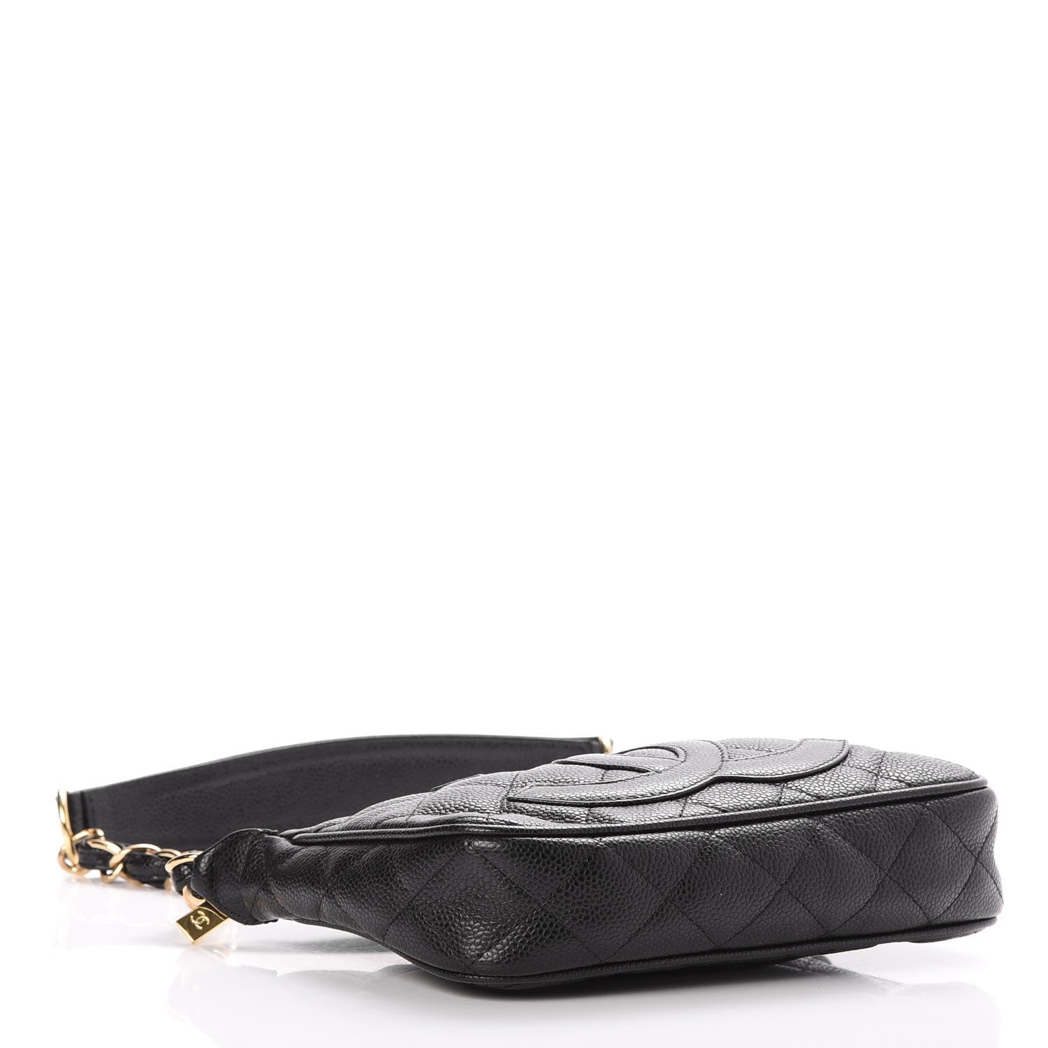 Chanel Caviar Quilted Pochette Black 4 of 7
