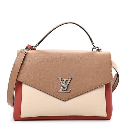 Louis Vuitton Soft Calfskin My Lockme Top Handle Vieux Rose Sesame Creme 1 of 8