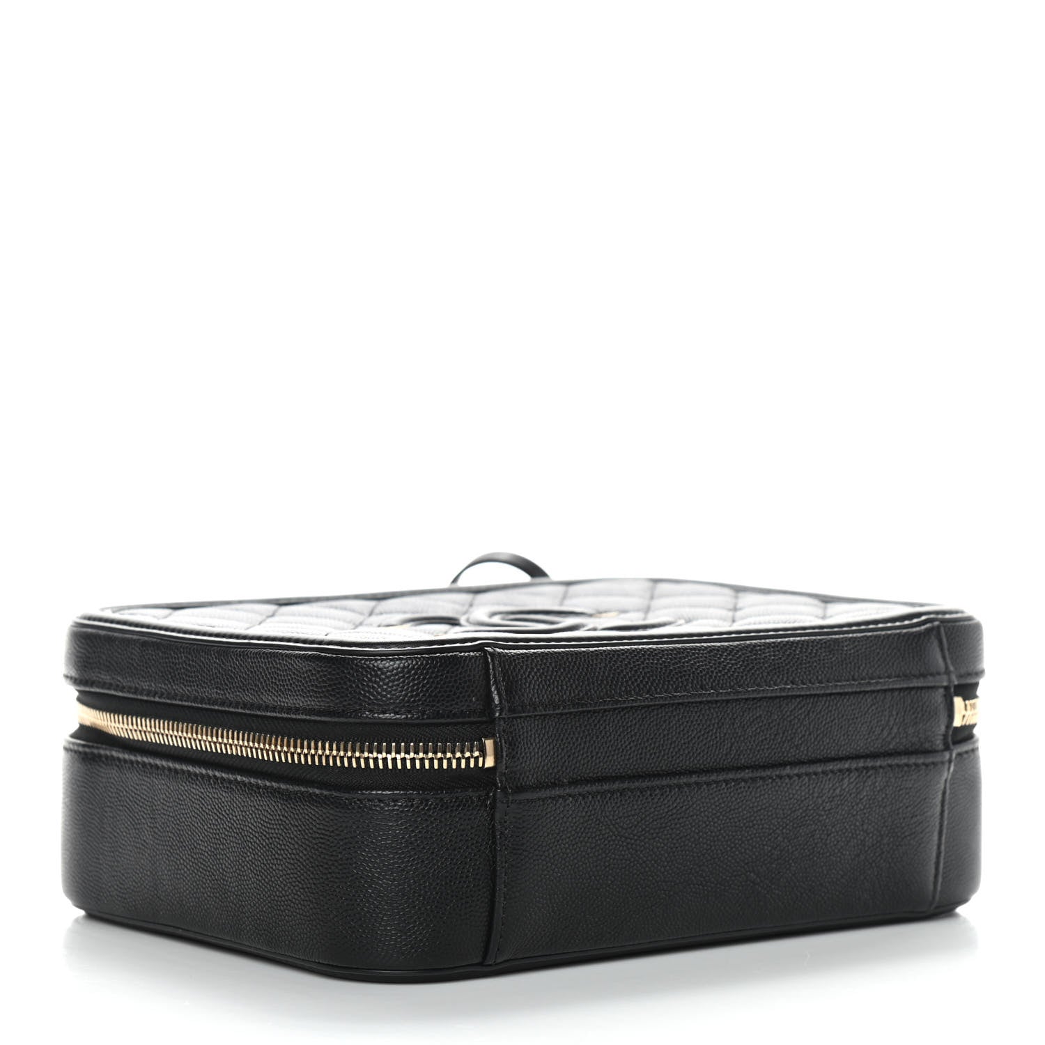 Chanel Caviar Quilted Medium CC Filigree Vanity Case Black 4 of 9