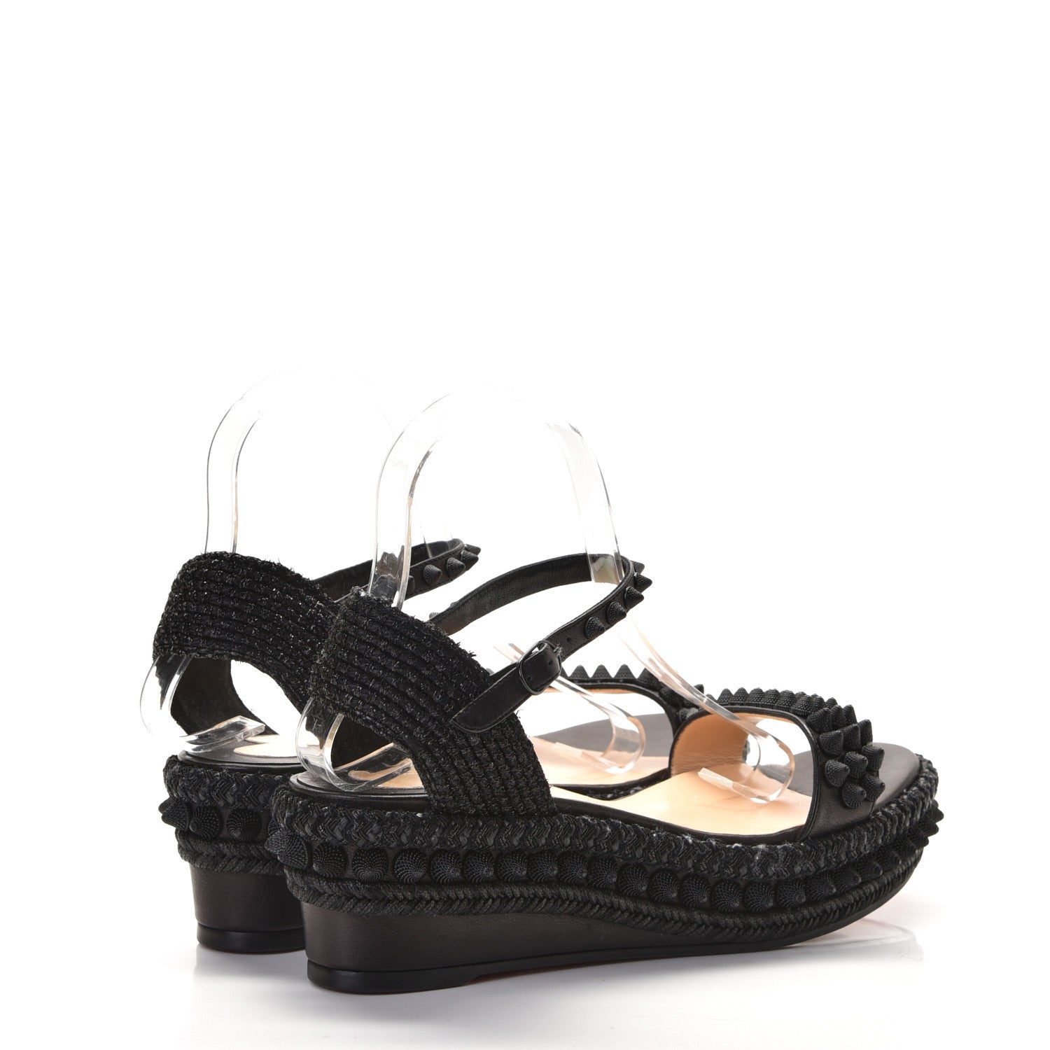 Christian Louboutin Calfskin Lata 60 Sandals 39 Black 3 of 9