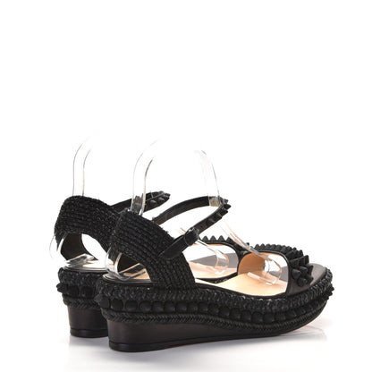 Christian Louboutin Calfskin Lata 60 Sandals 39 Black 3 of 9