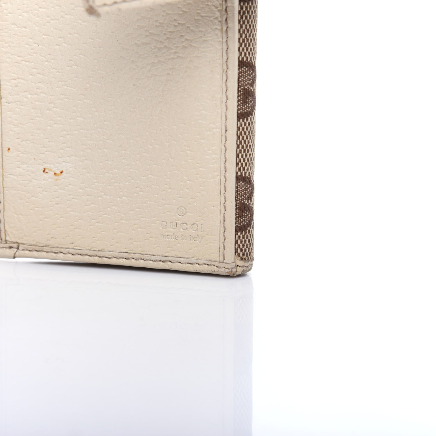 Gucci Monogram Metal Bar Continental Flap Wallet Off White 7 of 12