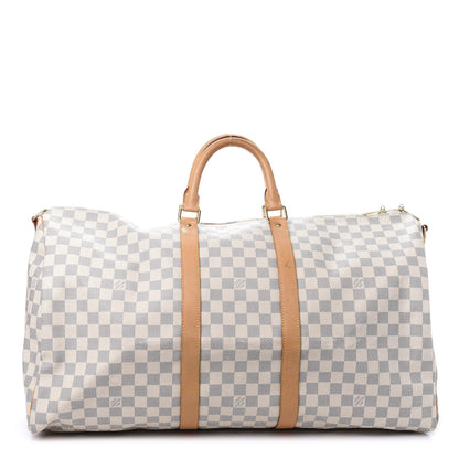 Louis Vuitton Damier Azur Keepall Bandouliere 55 1 of 9