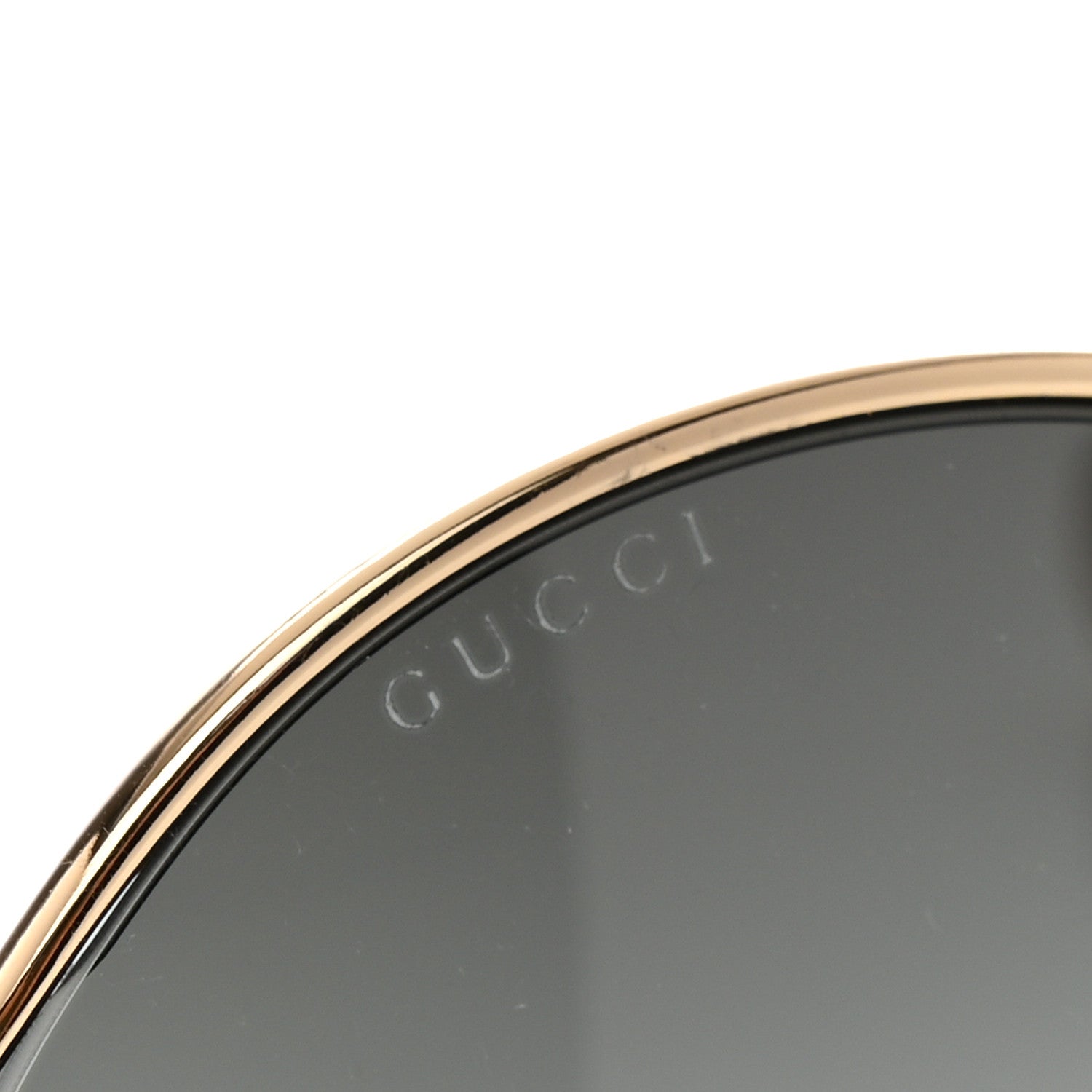 Gucci Metal Round Pearl Tip Sunglasses GG0253S Gold 7 of 8