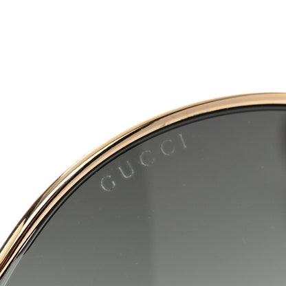 Gucci Metal Round Pearl Tip Sunglasses GG0253S Gold 7 of 8