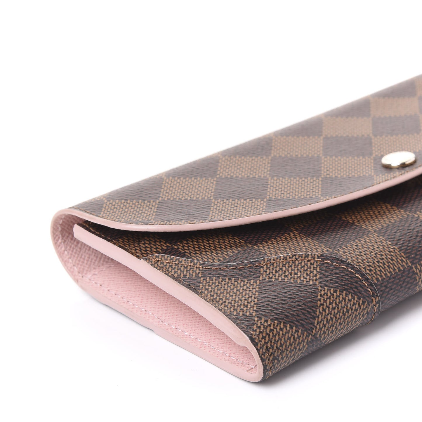 Damier Ebene Caissa Wallet Rose Ballerine