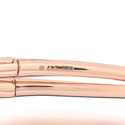 David Yurman 18K Rose Gold Continuance Center Twist Bracelet 4 of 4