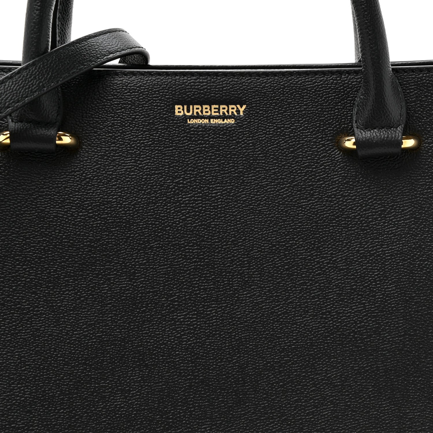 Burberry Calfskin Mega Check Small Banwell Tote Black 7 of 9