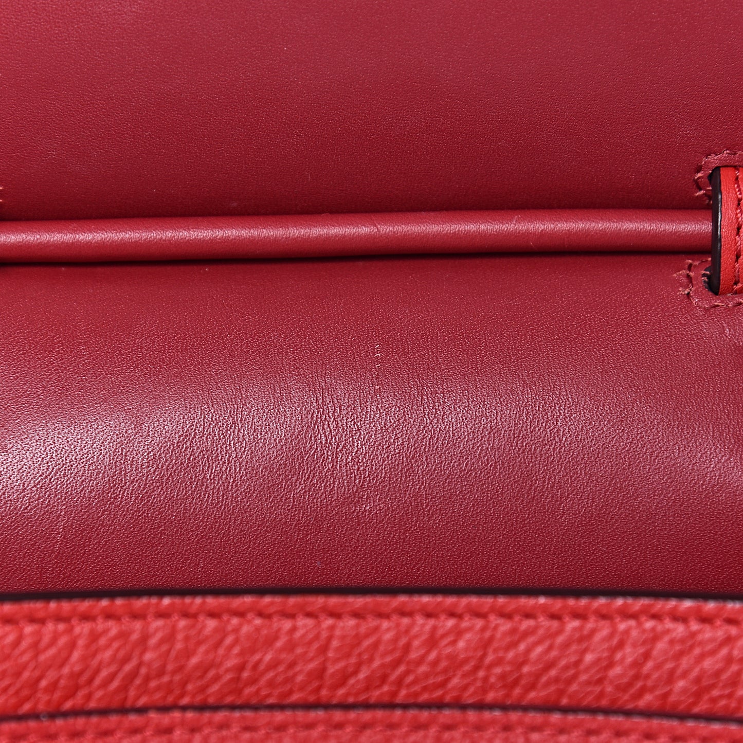 Grained Calfskin Large Milla Convertible Backpack Ruby Red