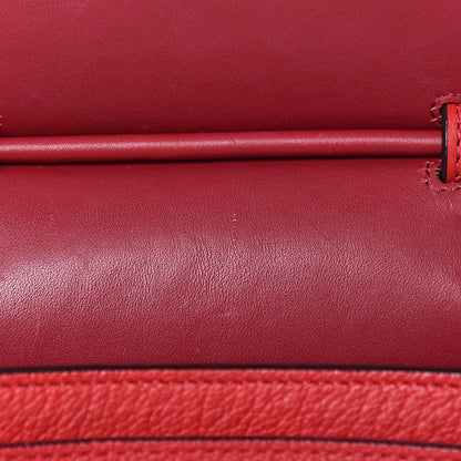 MCM Grained Calfskin Large Milla Convertible Backpack Ruby Red 8 of 15