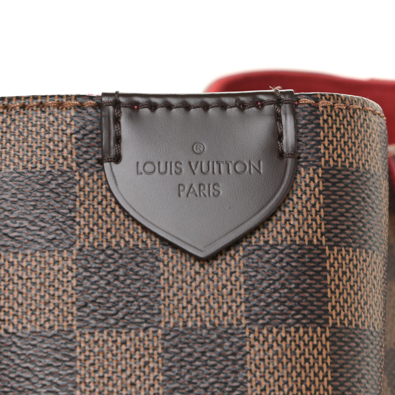 Louis Vuitton Damier Ebene Caissa Hobo Cherry 10 of 10
