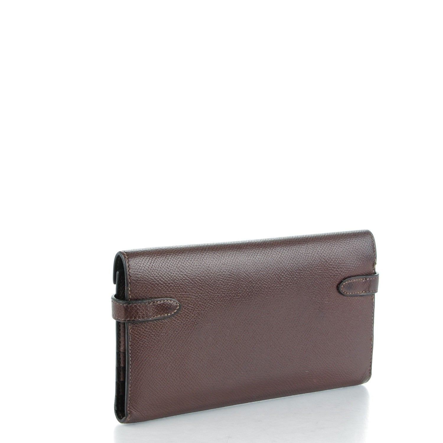 Hermes Epsom Kelly Tri-Fold Wallet Chocolate 3 of 14