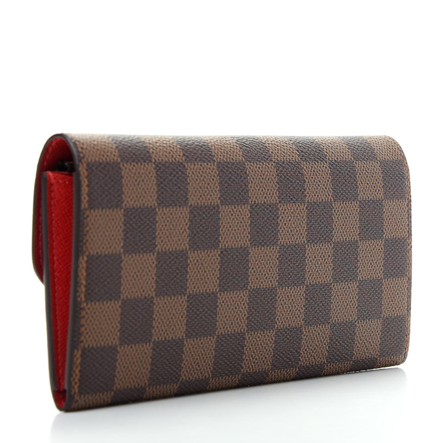 Damier Ebene Emilie Wallet Red