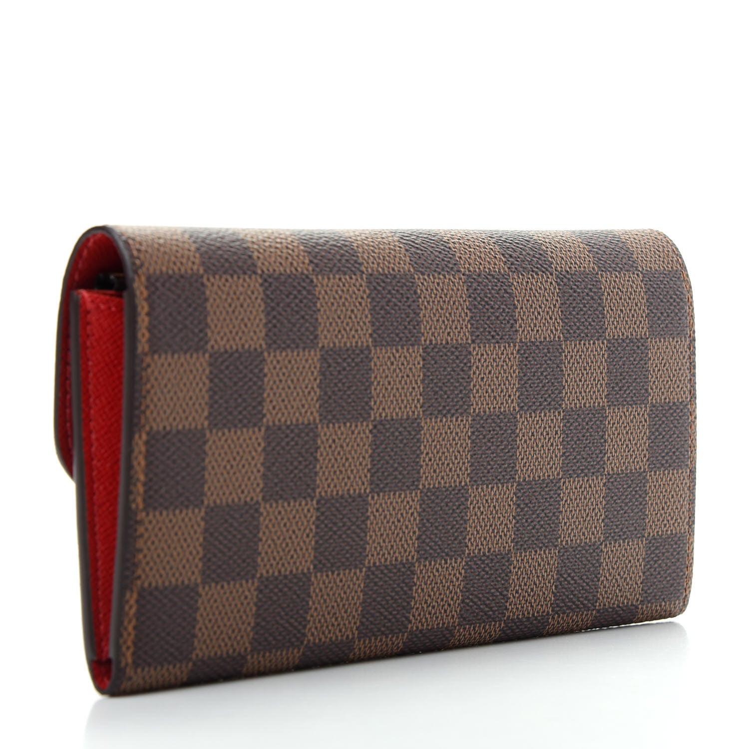 Louis Vuitton Damier Ebene Emilie Wallet Red 3 of 7