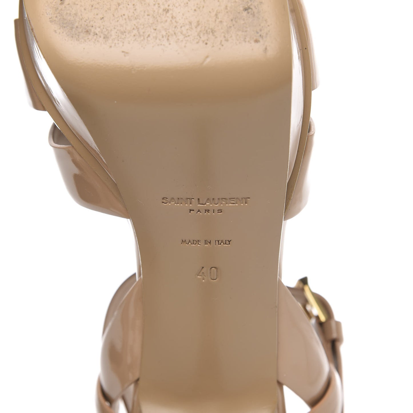 Patent Tribute 75 Platform Sandals 40 Dark Nude