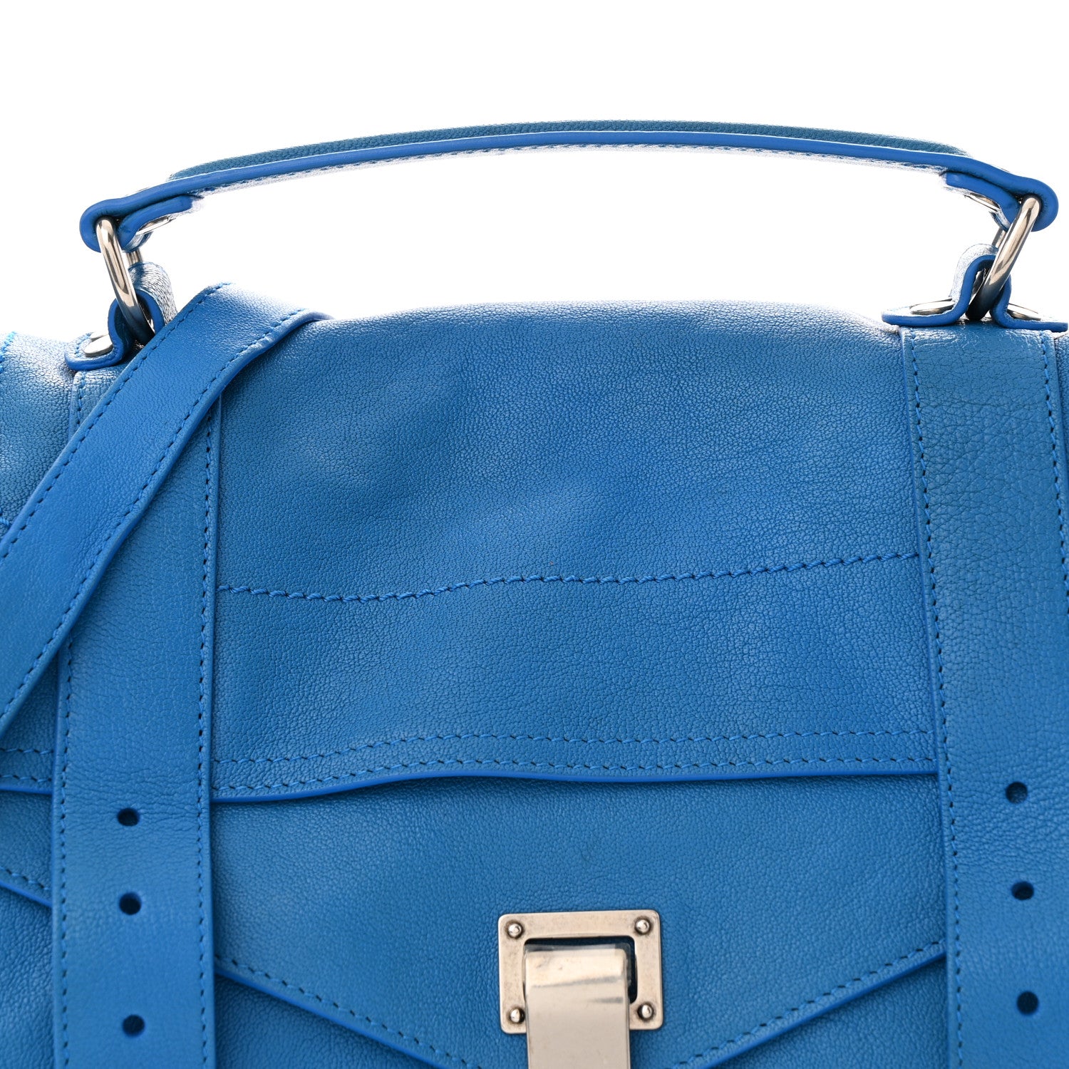 【PROENZA SCHOULER】ショルダーバッグ　ブルー系 Proenza Schouler Lambskin Medium PS1 Satchel Sea Blue 1740304
