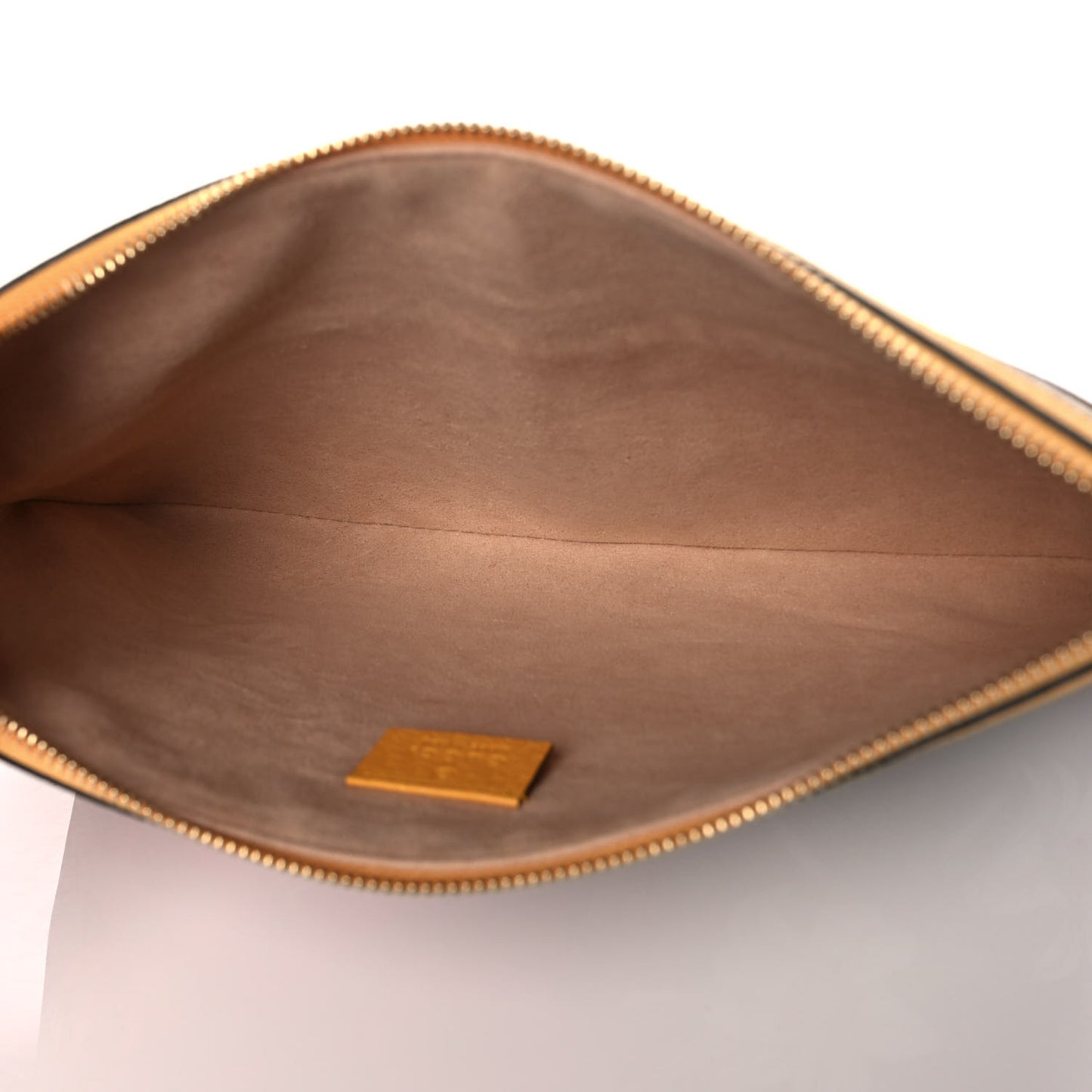 GG Supreme Monogram Flora Large Ophidia Pouch Clutch Beige Multicolor Crop