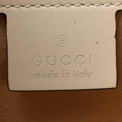 Gucci Calfskin Matelasse Small GG Marmont Shoulder Bag White 6 of 10