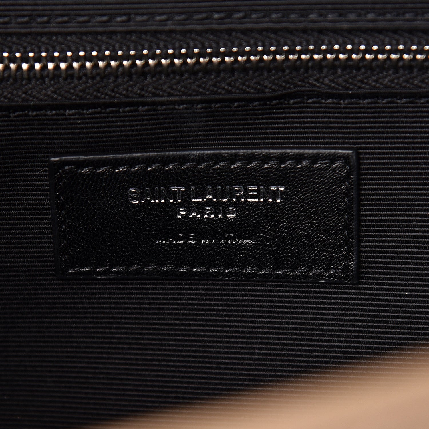 Saint Laurent Grain De Poudre Mixed Matelasse Large Triquilt Monogram Satchel Nude Powder 6 of 10