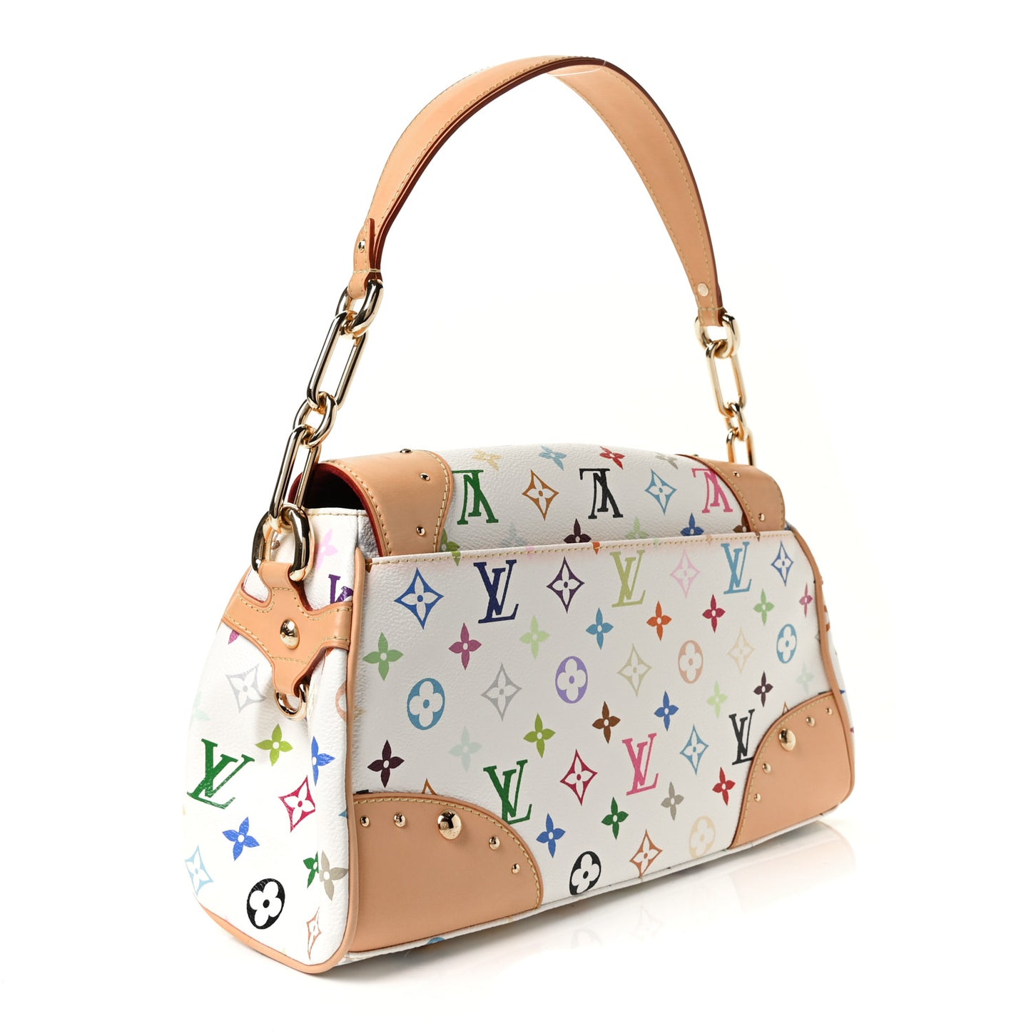 Monogram Multicolor Beverly MM White