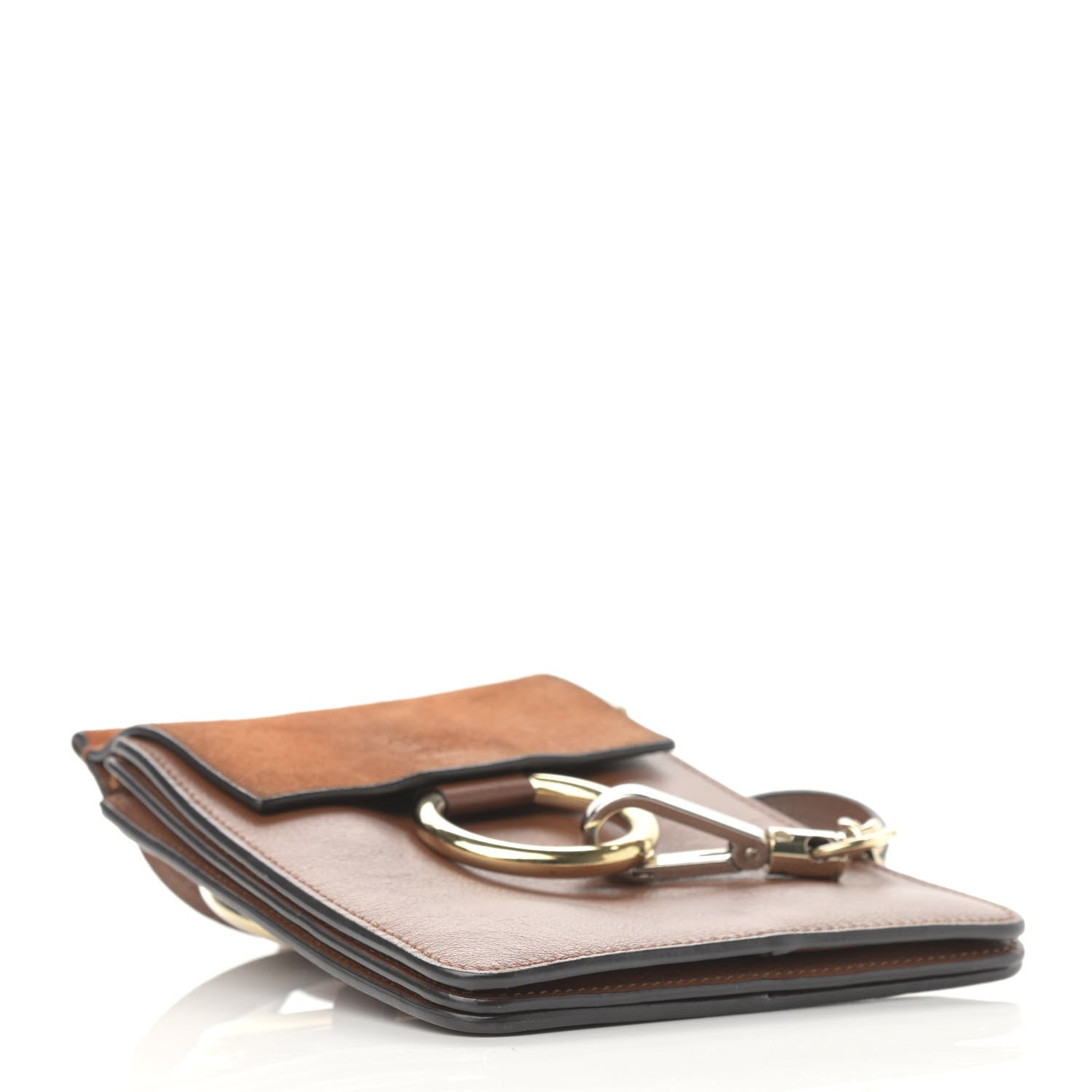 Chloe Suede Calfskin Mini Faye Bracelet Bag Tobacco 4 of 15