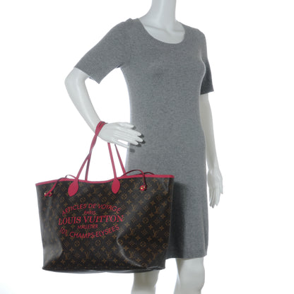 Louis Vuitton Monogram Articles de Voyage Ikat Neverfull GM Rose Indien 2 of 7