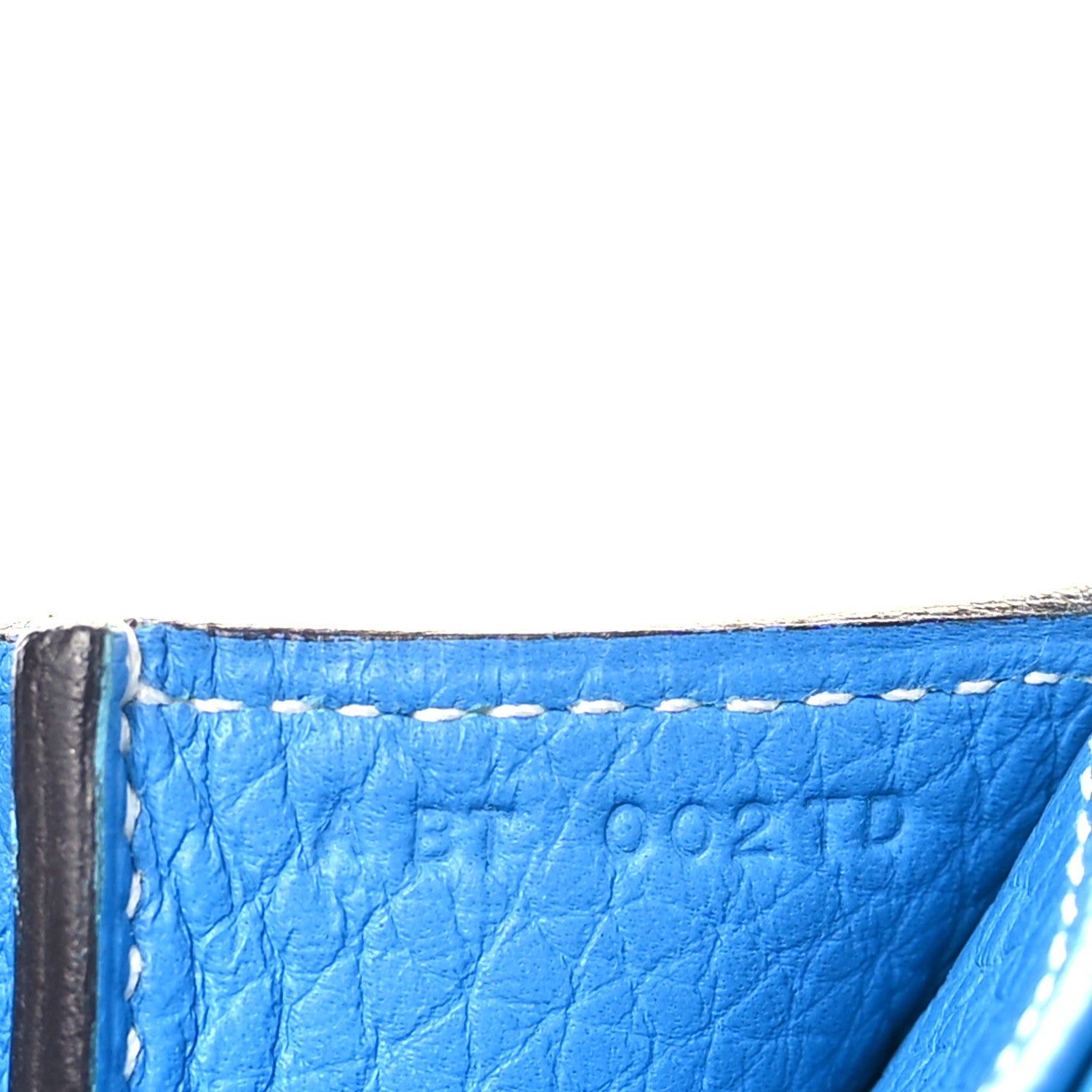 Hermes Taurillon Clemence Halzan 31 GM Bleu Zanzibar 7 of 9