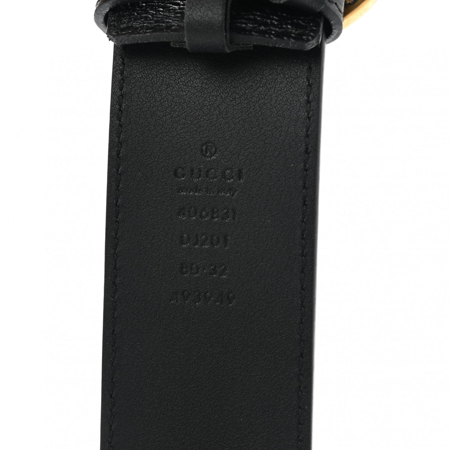 Textured Calfskin Double G 40mm Belt 80 32 Black