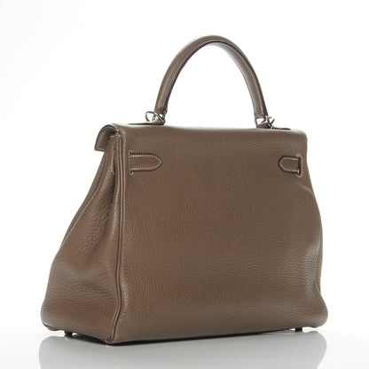 Hermes Togo Kelly Retourne 32 Etoupe 3 of 27
