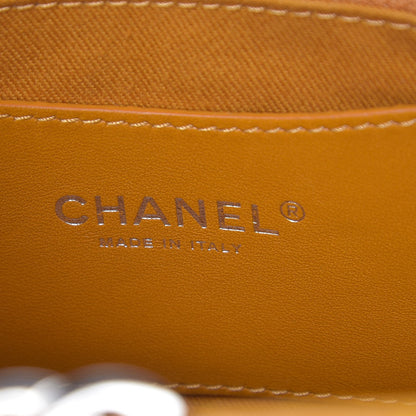 Chanel Glazed Calfskin Quilted Medium Just Mademoiselle Bowling Bag Dark Orange 6 of 13