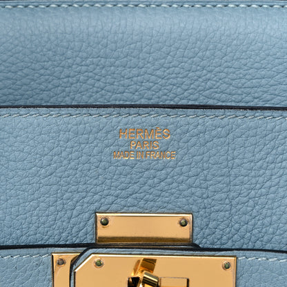 Hermes Togo JPG Shoulder Birkin II 42 Ciel 5 of 8