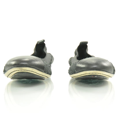 Chanel Stretch Spirit Flats 36 Dark Silver 3 of 10