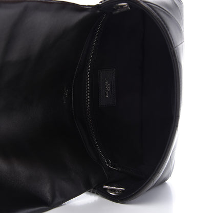 Saint Laurent Lambskin Patchwork Micro Stud Monogram Medium Jamie Baguette Black 5 of 9